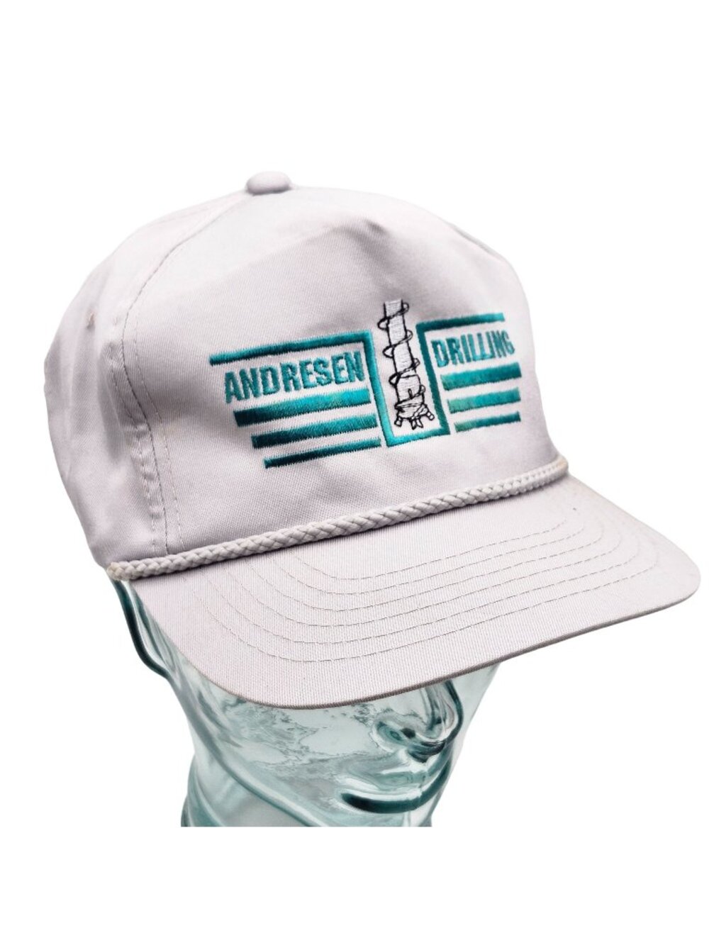 Andresen Drilling Gray Snapback Hat Youngan Headwear Vintage
